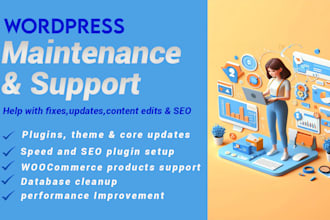 do wordpress website maintenance , wordpress support and website SEO