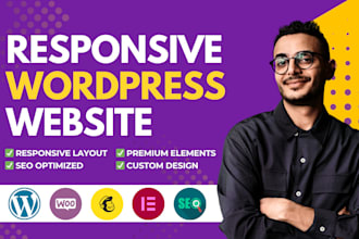 create professional wordpress website with premium design and SEO