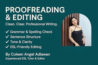 proofread and edit your writing for clarity and correctness