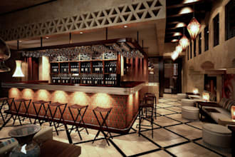 rebrand 3d interior coffee shop,restaurant,bar,lounge,cafe,pub,shop,retail store