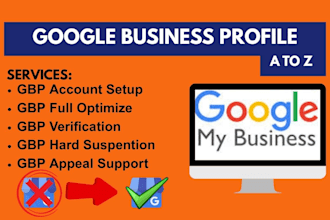 setup and reinstate google my business and do gmb optimization