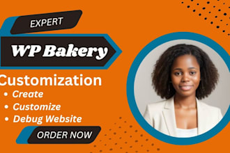 design wordpress website using wpbakery, elementor pro, divi, envato