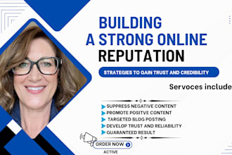 online reputation management SEO backlinks, ORM, guest post build brand identity