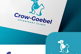 do modern minimalist dog, pet and animal logo