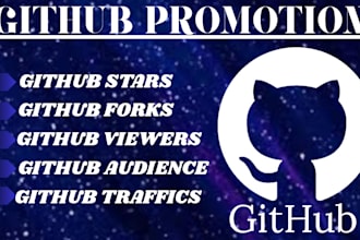 do github organic promotion to gain stars increase followers traffics fork repo