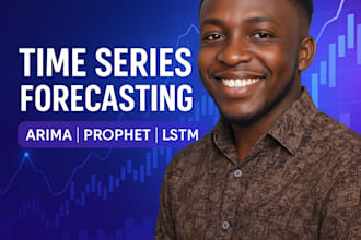 forecast your data using arima, prophet, lstm, or rnn models