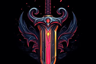 make a logo designer anime, fantasy