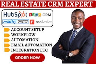setup hubspot zoho crm agentcrm liondesk realvolve workflow integration va