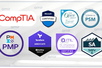 assist salesforce pmp comptia AWS certification scrum itil togaf safe terraform