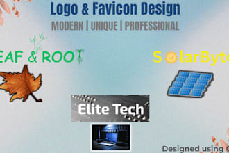 design a professional logo and favicon for your brand