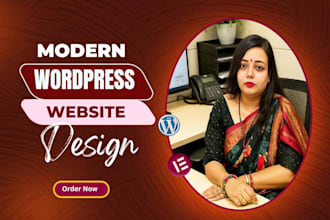 design a modern portfolio website, or business website