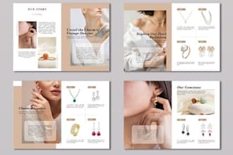 design, edit luxury apparel fashion jewelry product catalog, catalogue, magazine