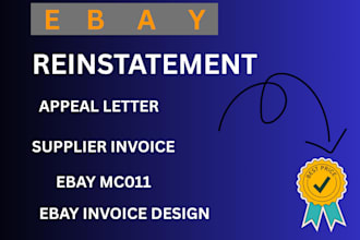 do reinstatement, reopen mc011, ebay invoice, ebay restriction, ebay suspension