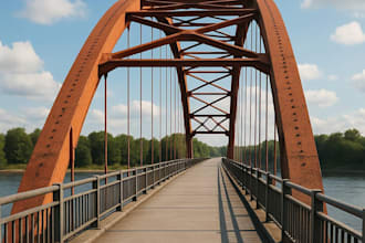 do 3d bridge design for construction and water infrastructure