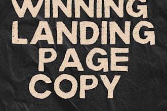 create a winning landing page copy tailored to your business