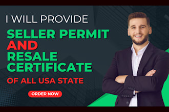 obtain your seller permit and resale certificate within 24 hours