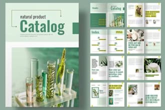 design editable science lab pharma equipment sales business product catalog pdf