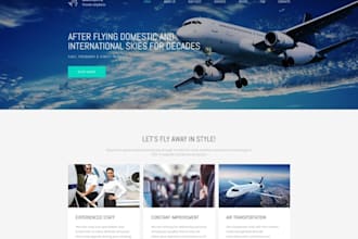 develop airline website, flight booking website and app development