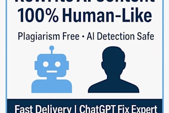 rewrite ai generated content to be human and plagiarism free