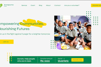 design donation website charity fundraising website non profit 501c3 website