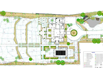 design irrigation plan, drip sprinkler and piping layouts ventilation design