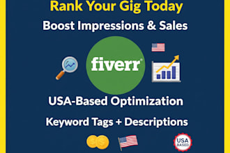optimize your fiverr gig with SEO to increase visibility traffic and conversion