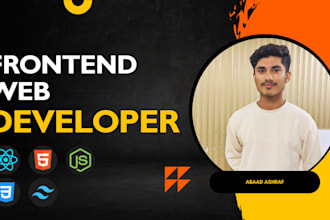 be your frontend react js developer to build responsive websites