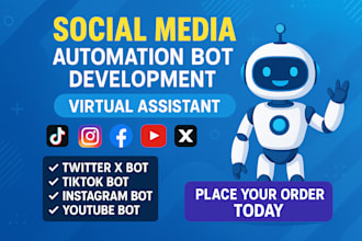 social media bot tiktok bot instagram bot youtube bot twitter x auto follow bot