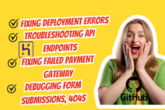 fix static website deployment, maintenance, API errors, payment gateway issues