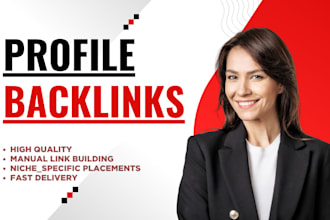 create 100 profile backlinks high authority white hat SEO