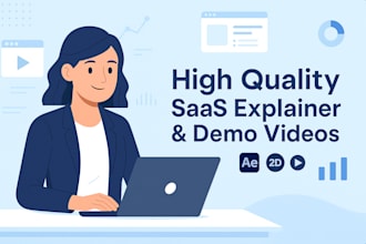create a high quality saas explainer video, app promo, 2d demo explainer, vsl