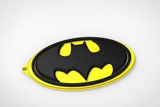 design a 3d custom keychain stl ready for 3d printing