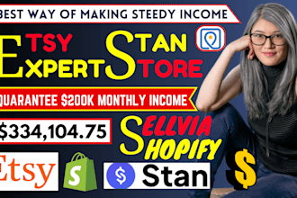 promote stan store design stan store marketing shopify etsy or sellvia marketing