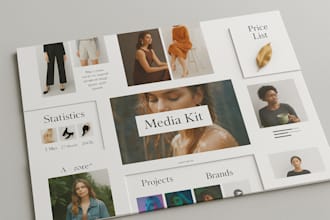 design  a custom epk, media kit, press kit, one sheet speaker kit