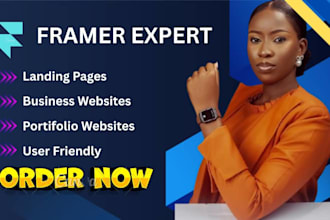 design modern framer website develop framer landing page figma to framer
