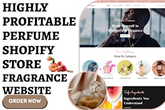 build perfume shopify store perfume fragrance store cologne dropshipping website