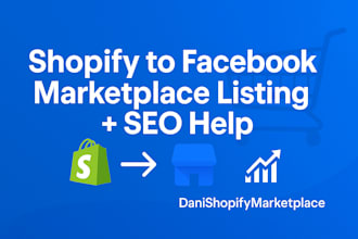list your automated shopify dropshipping product on my facebook marketplace