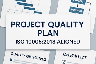 create a basic project quality plan aligned with iso 10005