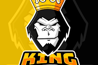 do modern minimalist custom crown logo design