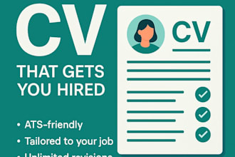 write a modern and professional resume and cover letter