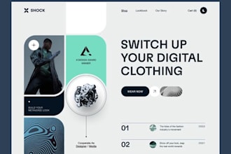 create app and website ui ux design for any project you have