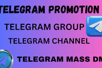 telegram promotion, telegram mass dm promote telegram to 100 active subscriber