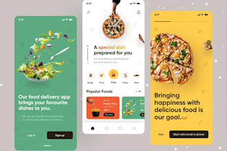 build food ordering app, recipe sharing app, nutrition,