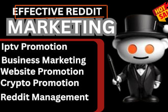 do reddit post iptv website, ai app, saas, crypto, solana website and ad x blog