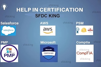 pass microsoft pmp comptia scrum psm certifications salesforce AWS plus security