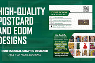 design a professional postcard or direct mail eddm