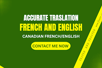 accurately translate between french or canadian french and english