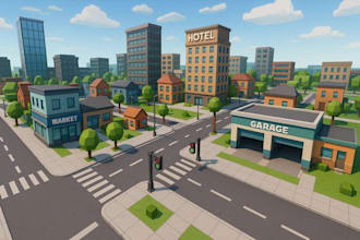 develop a  professional roblox map build game models create a full roblox game