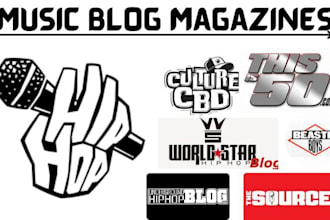 feature your music on popular hip hop blog site music press release and magazine