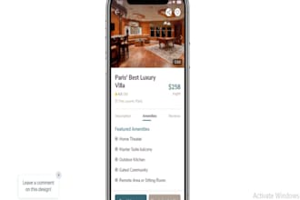 do  an amazing real estate app similar to airbnb